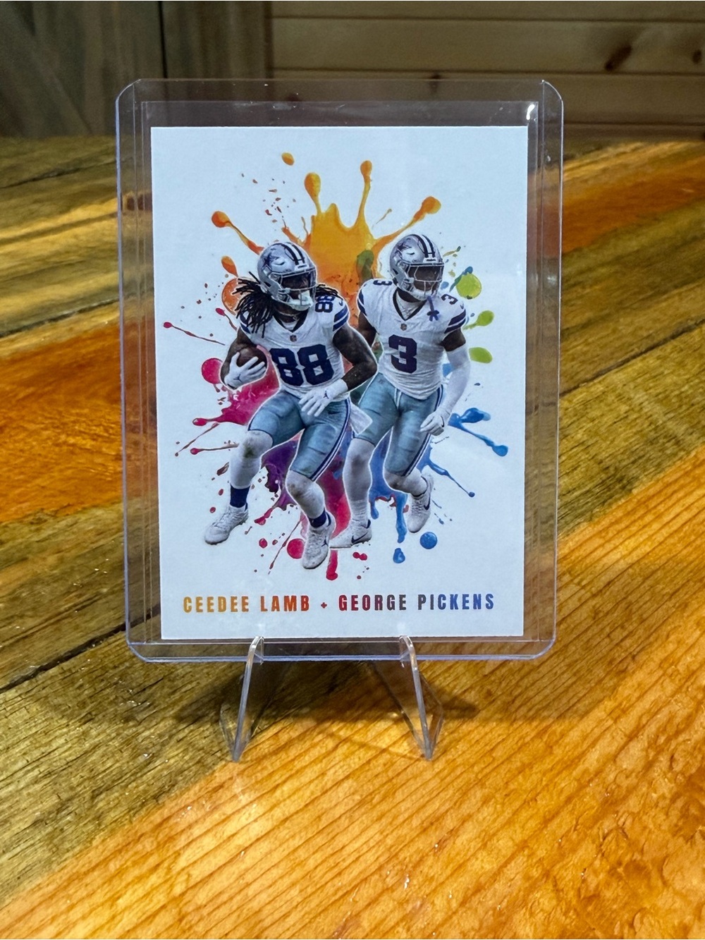 CeeDee Lamb / George Pickens Dallas Cowboys Custom Football Card